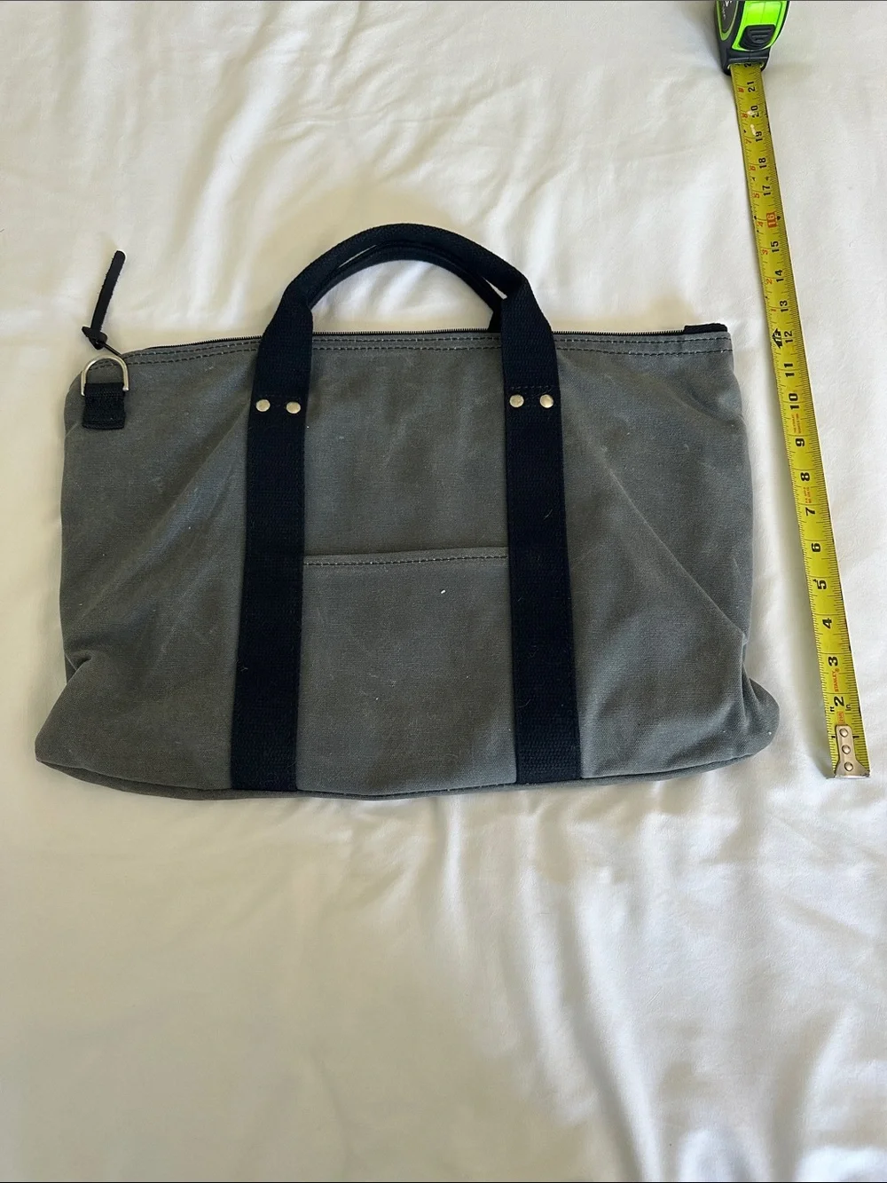 Duluth Pack City Briefcase in Gray with Black Handles